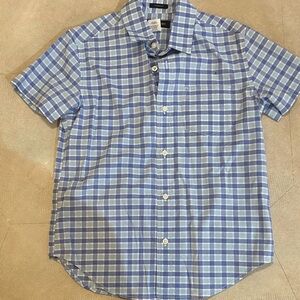 J. Crew Blue and White Plaid Men's Shirt